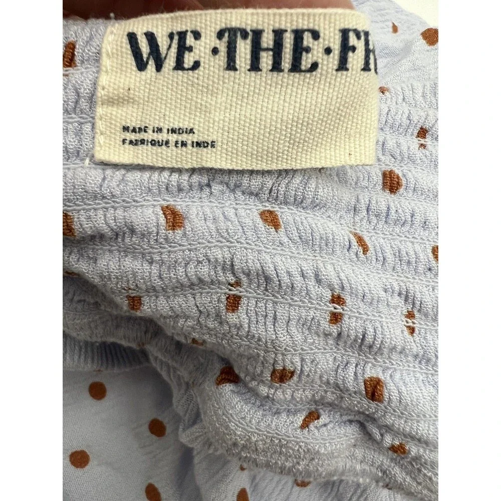 We The Free Gobi Skort Women XS Cornflower Combo Polka Dot Femme Boho Flowy
